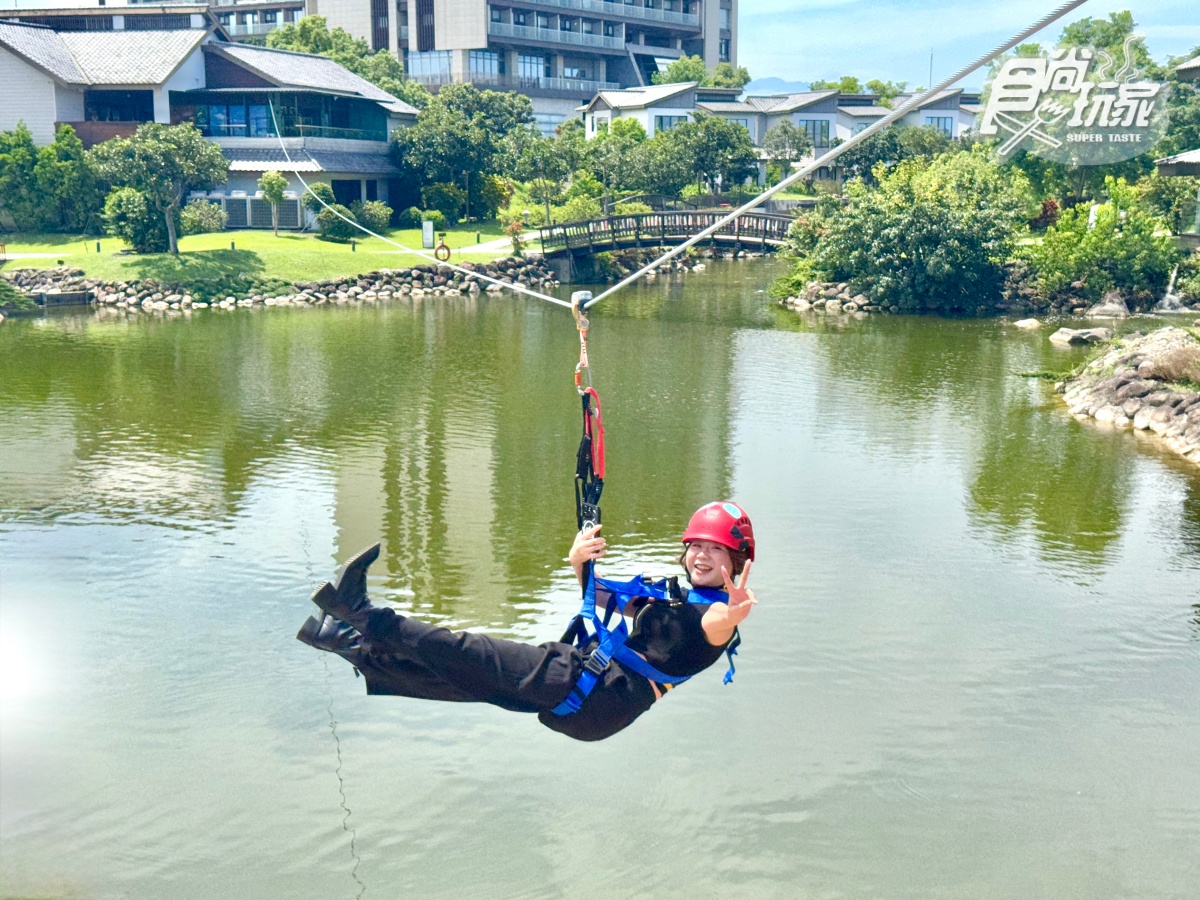 宜蘭全新「卡比巴拉」主題滑索！跨湖欣賞絕美日式庭園，餵食呆萌水豚超療癒