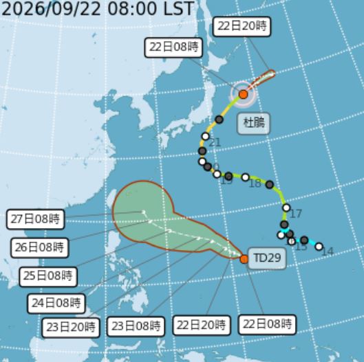 舒力基颱風最快明生成！「３預測路徑曝」恐侵襲台灣，今南台灣防大雨