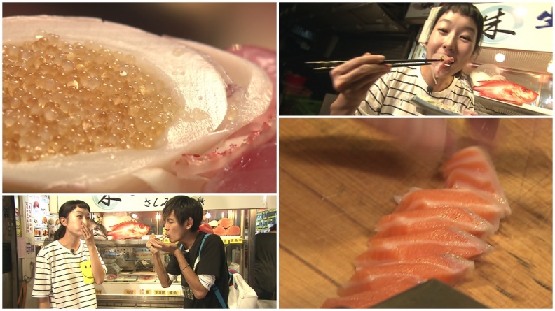 站著也要吃！半夜開賣生魚片，美味炸彈在口中噴發！