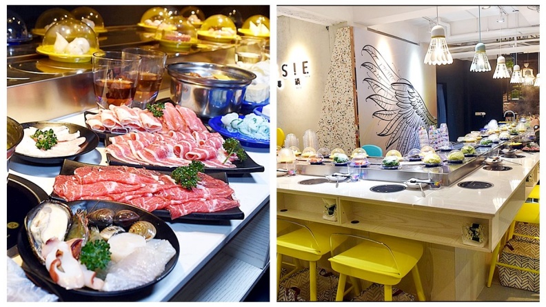 【新開店】每盤只要18元起！網美風迴轉火鍋  肉骨茶鍋好誘人