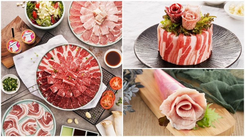 大台北第一間！王品野營風燒肉「原燒O-NiKU」開幕送燒肉蛋糕、玫瑰花