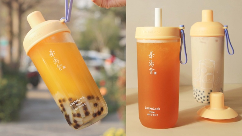 手搖控跟上！茶湯會「果果四季春」芒果加滿椰果、珍珠，再加購高顏值樂扣杯