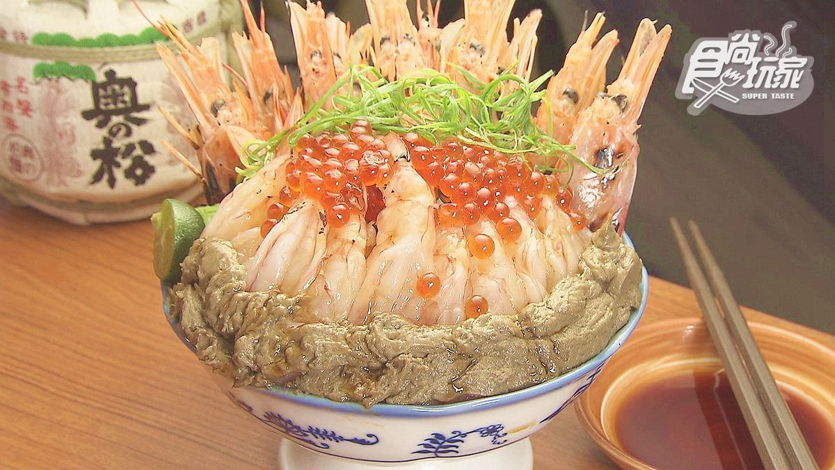 高CP值！超浮誇「天使爆蝦丼」，蟹膏、鮭魚卵、蝦子擺滿放滿堆滿
