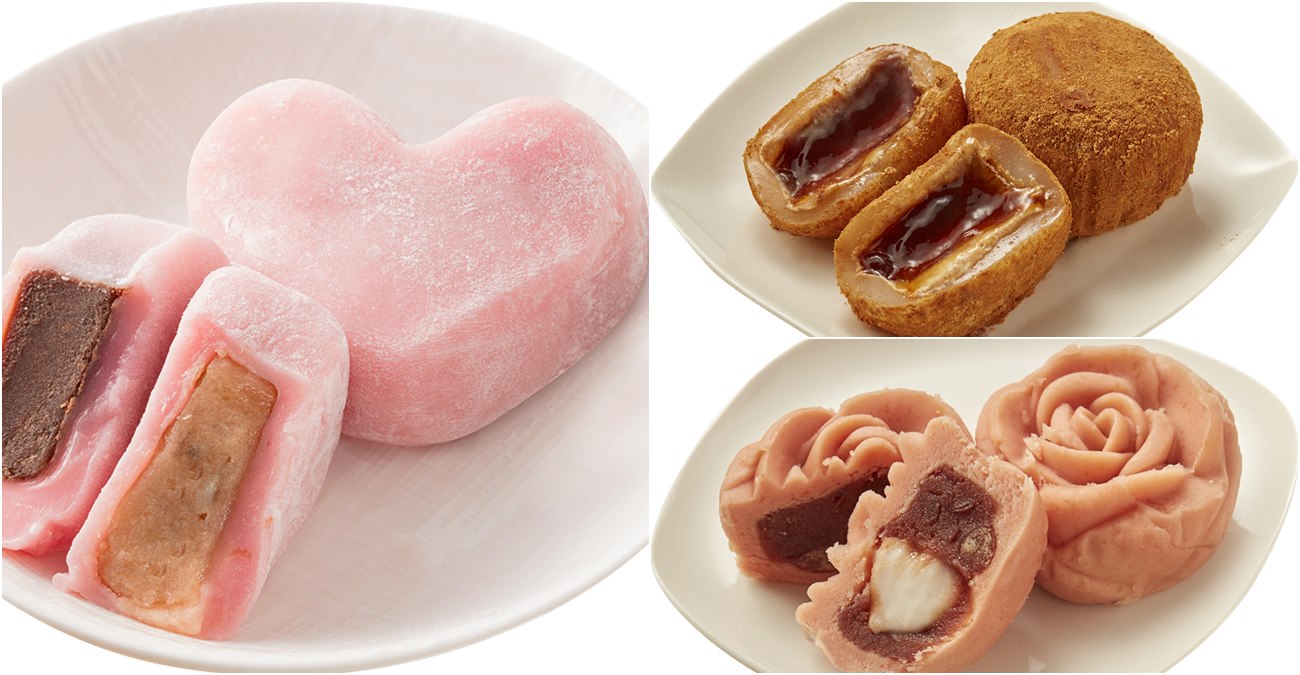 全聯「七夕限定」甜點，推出7款高cp值麻糬：抹茶紅豆糰子、玫瑰綠豆糕、爆漿夾心麻糬