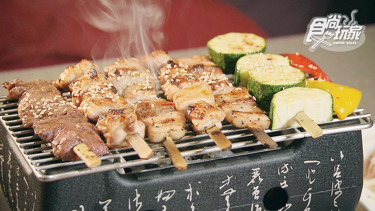 台中這家串燒好夯！獨創「8色串燒拼盤」 120元吃「 爆量海陸丼飯」