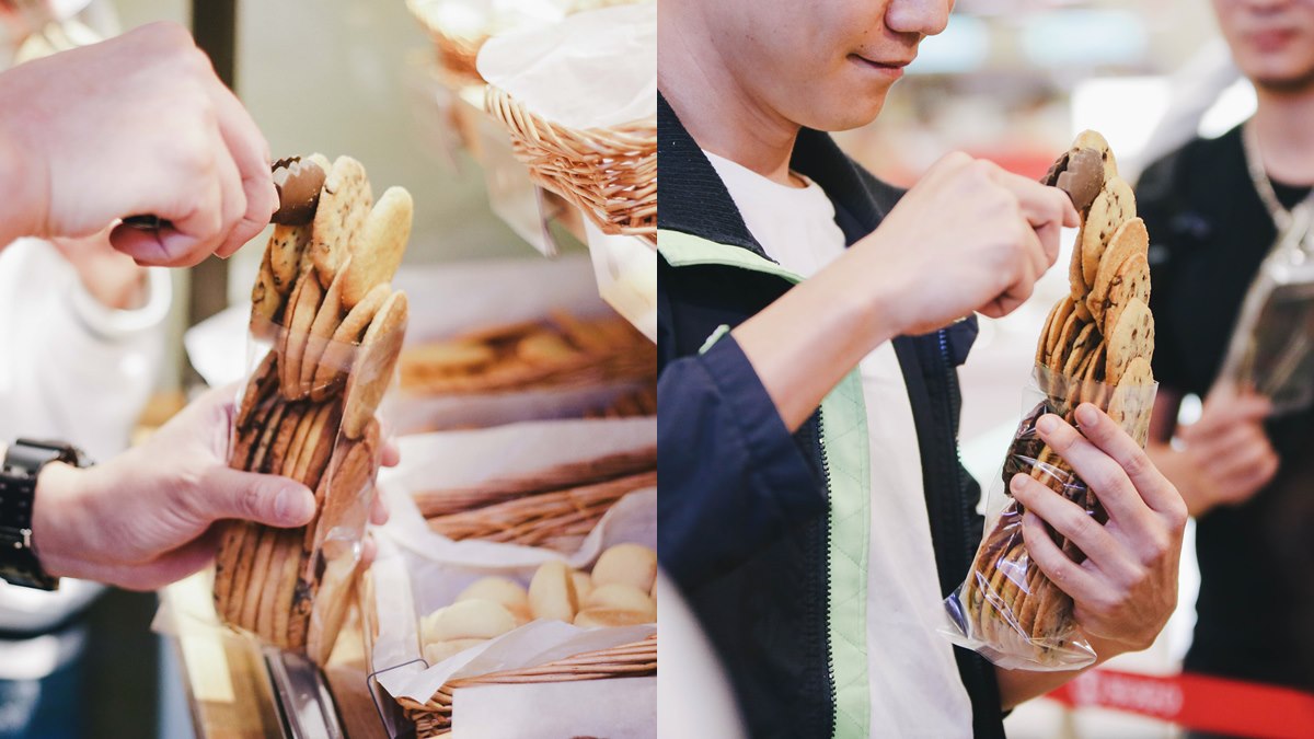 疊疊樂挑戰！一人280元12種口味「餅乾堆到飽」，拿多少就看你的技巧