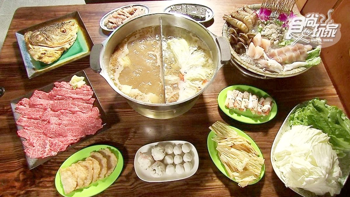 飄香60年汕頭火鍋！「墨魚牛軋糖」不沾醬也好吃，蝴蝶刀法現切牛超鮮嫩