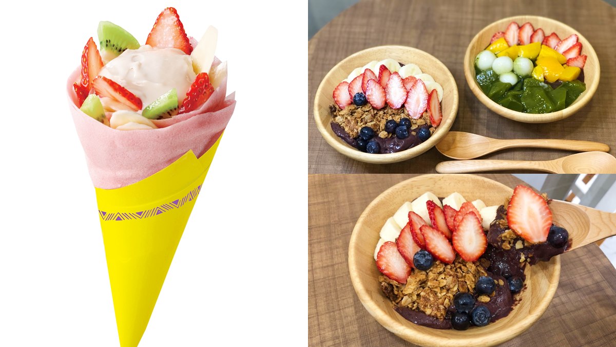  【新開店】甜點迷新目標！台灣獨家吃「粉紅草莓可麗餅」，日本超紅巴西莓登台