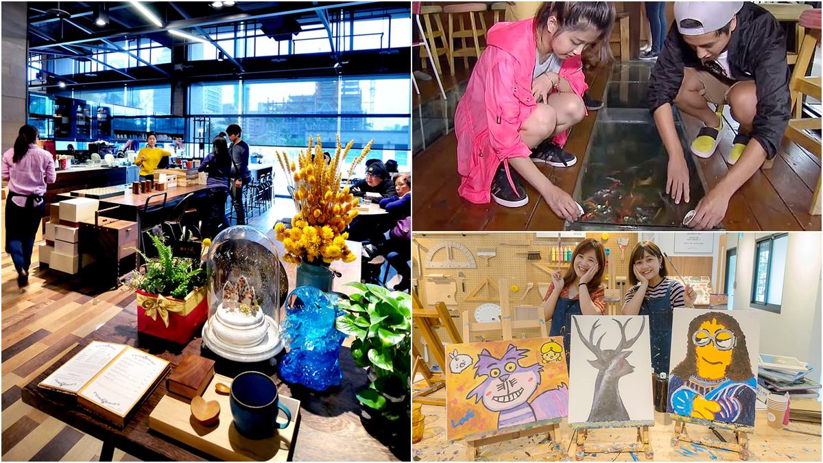 咖啡店只能喝咖啡？這3家還能畫畫、DIY音樂盒、餵魚