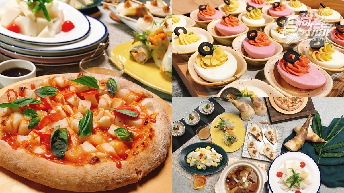 【新開店】板橋人注意！全台最大蔬食Buffet「竹筍披薩」438元吃到飽