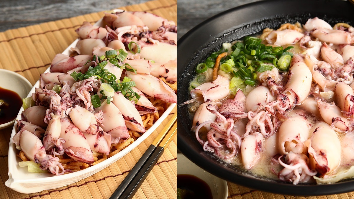 全台「最狂鍋燒意麵」！超澎派「30隻小卷」鋪滿滿，麵都看不到了