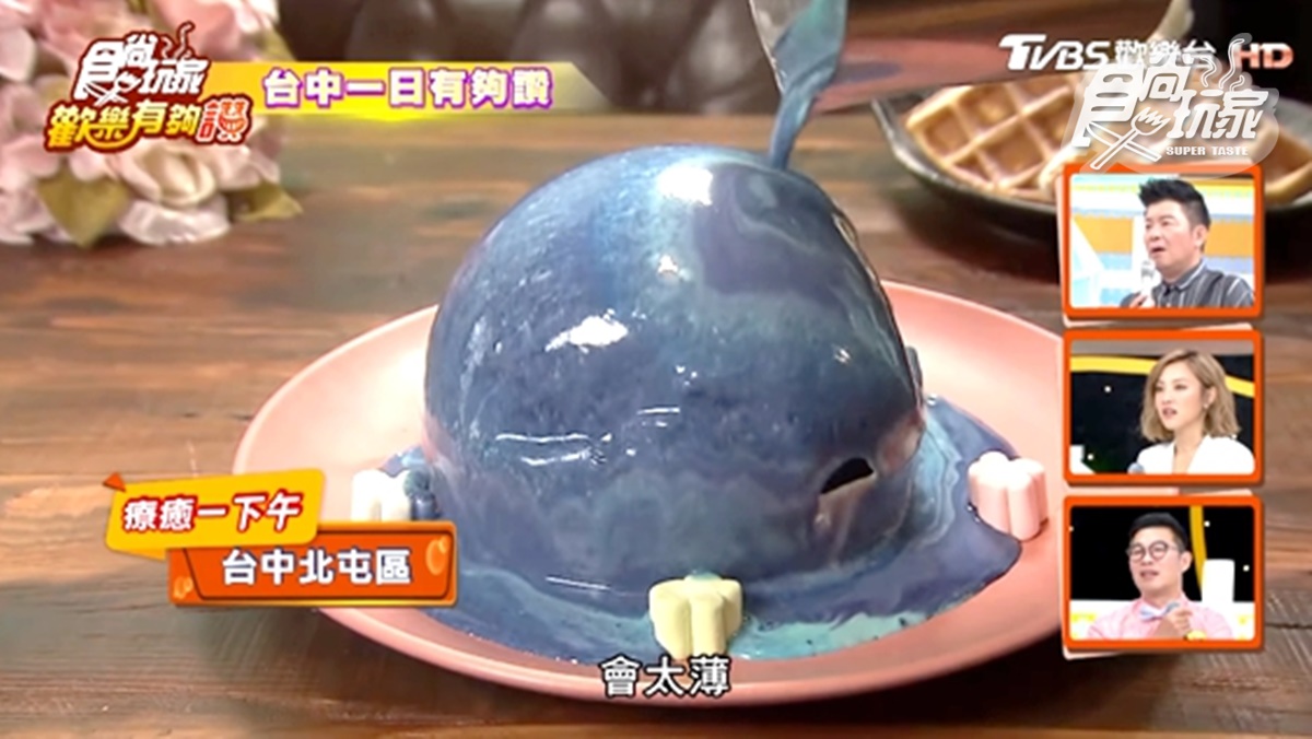 台中超有哏甜點！「奇幻星球」淋醬秒融化，「玉米」切開有百香果