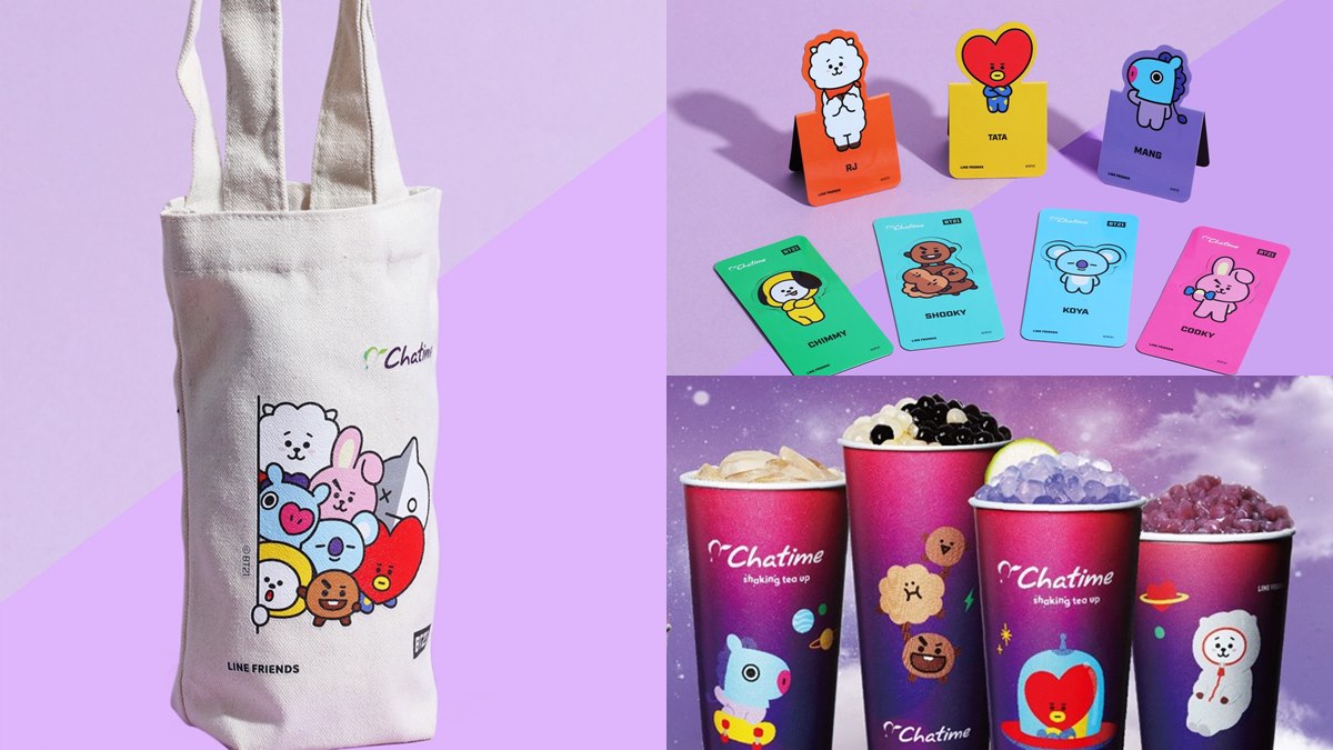 「BT21」的粉絲們注意了！來這裡買飲料，1點就能換飲料袋、書籤磁鐵