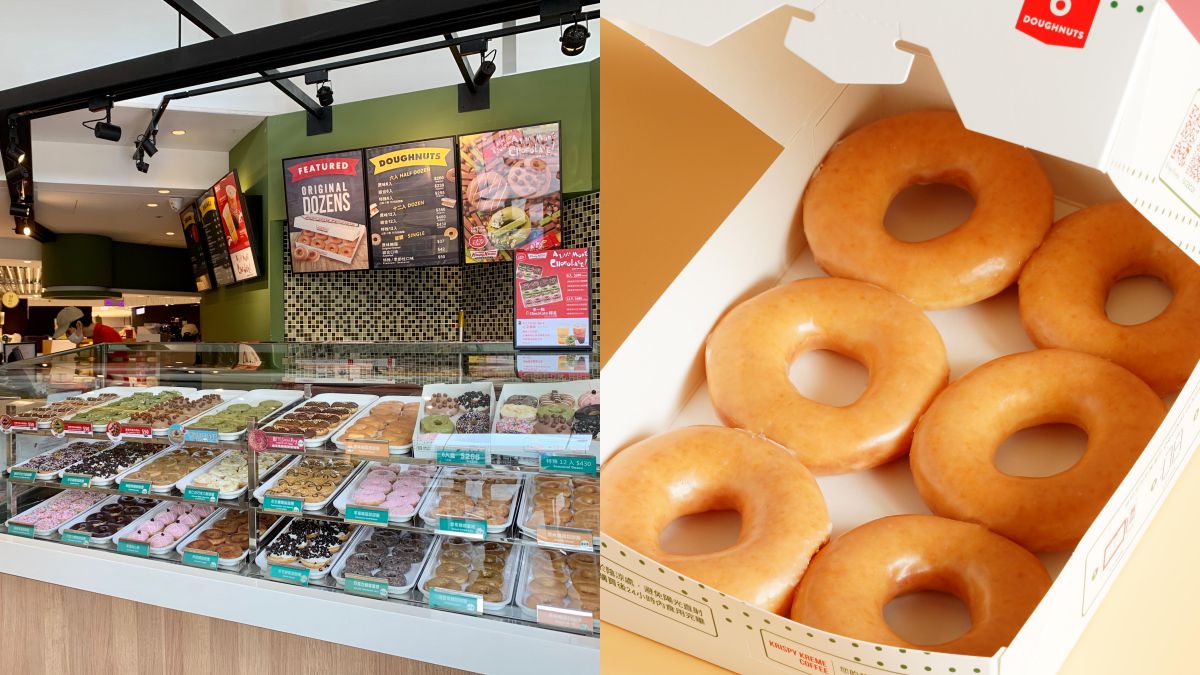 台中螞蟻們出動！美式甜甜圈Krispy Kreme快閃這，首日推「盒販買一送一」優惠