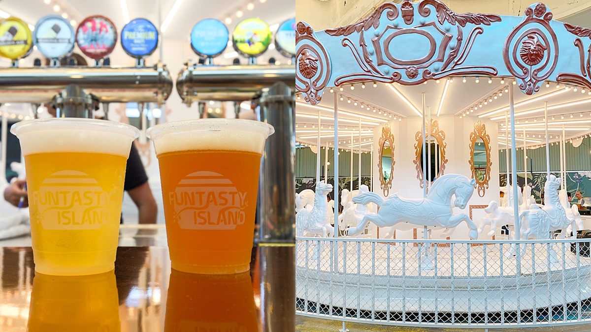 【新開店】全台首家「旋轉木馬酒吧」！24座啤酒柱、環狀吧檯超欠拍