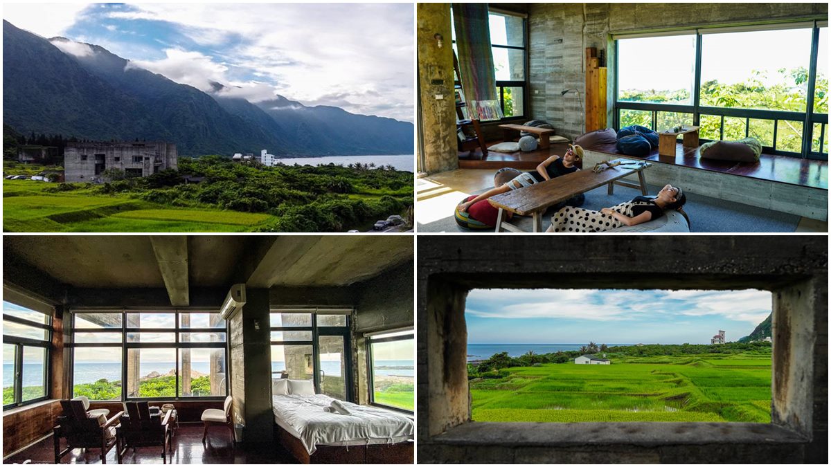 放空就住這！花蓮工業風民宿緊鄰美拍石梯坪，山、海、稻田美景全收超夢幻