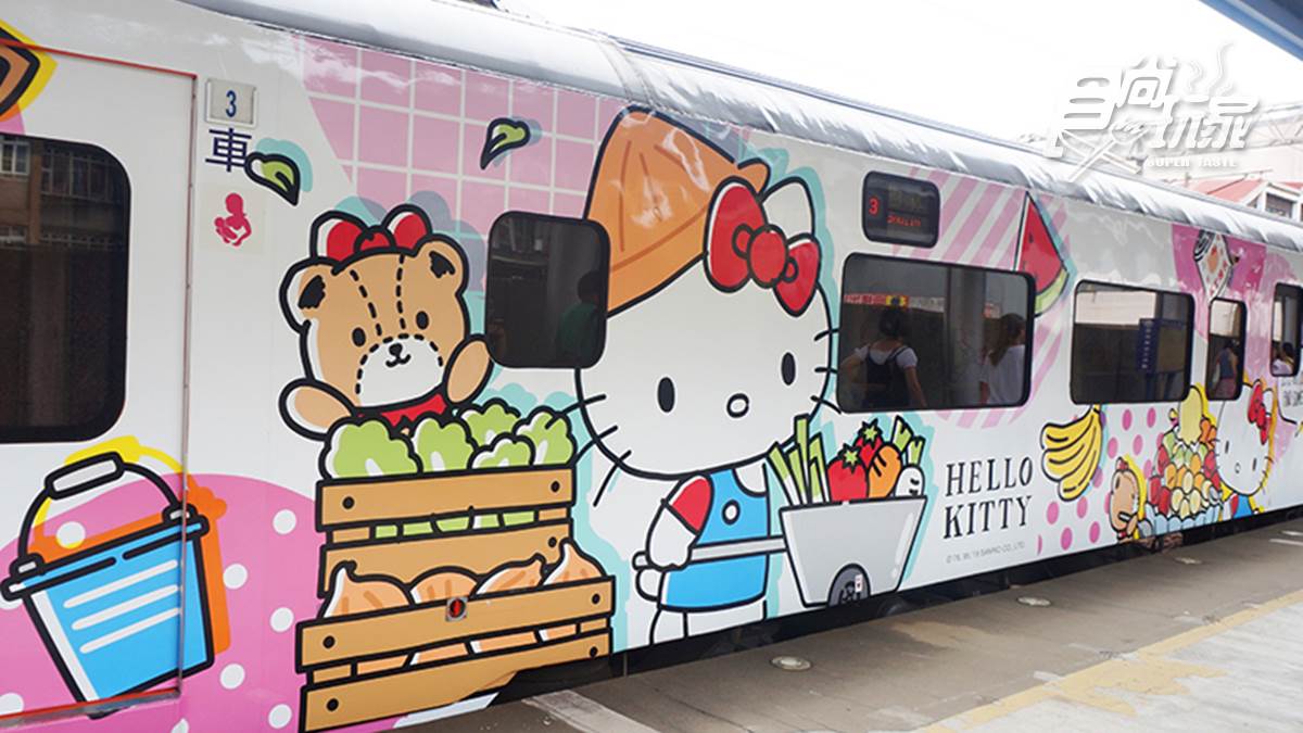 少女心噴發！Hello Kitty環島列車飲料無限供應，還有6款打卡車廂