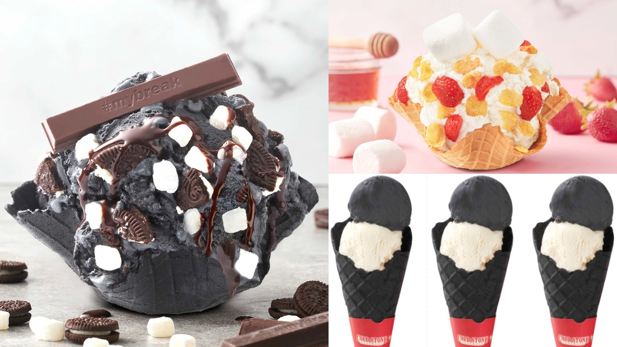 第二杯50元！COLD STONE高顏值「蜂蜜、KitKat冰淇淋」登場，還有限量「黑甜筒冰」
