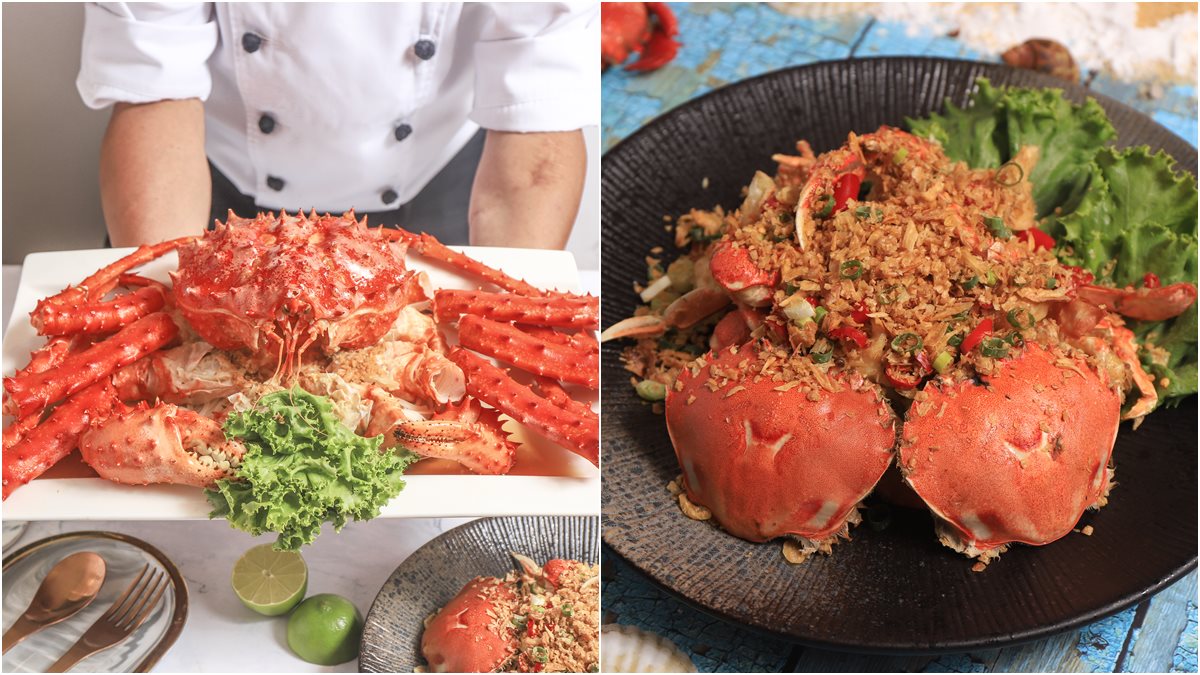 黃金蟹、旭蟹、三點蟹我都要！超過20種螃蟹料理吃到飽，整隻帝王蟹加價購慶生好威