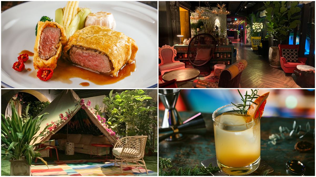 【新開店】台中網美必衝！都市叢林風餐酒館繽紛帳篷超美拍，激推威靈頓牛排配茶酒