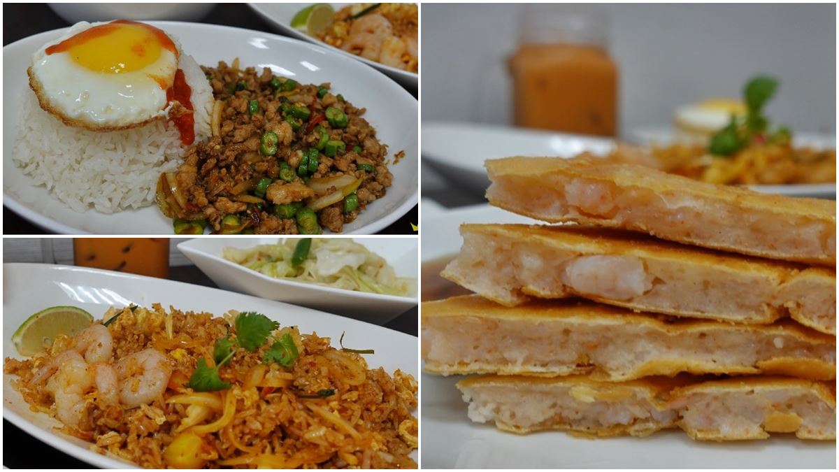 逛新北耶誕城前來吃！府中高CP值泰料必點超厚實蝦餅，打拋豬、冬陰醬炒飯百元有找
