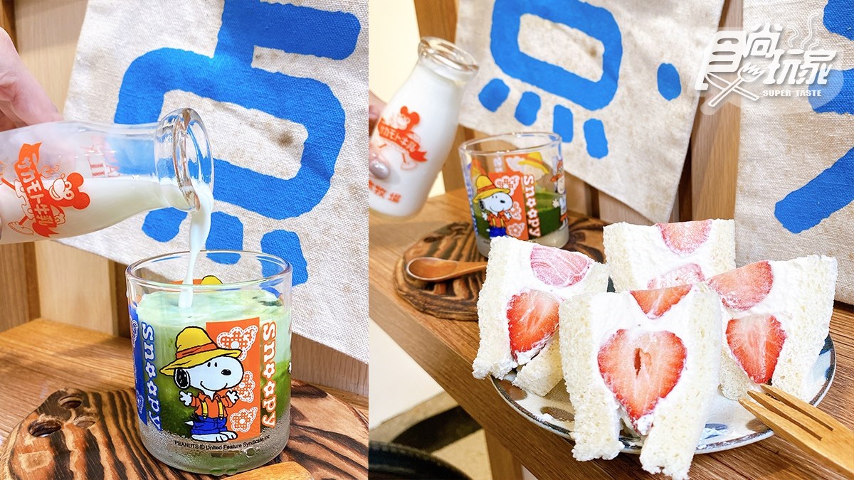 夾5大顆新鮮草莓太犯規！「草莓生乳三明治」想吃先預約，搭抹茶拿鐵更銷魂