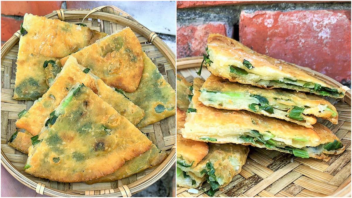 高雄人下午茶愛這味！現做「金牌蔥油餅」滿滿蔥花餡，外酥內香超唰嘴