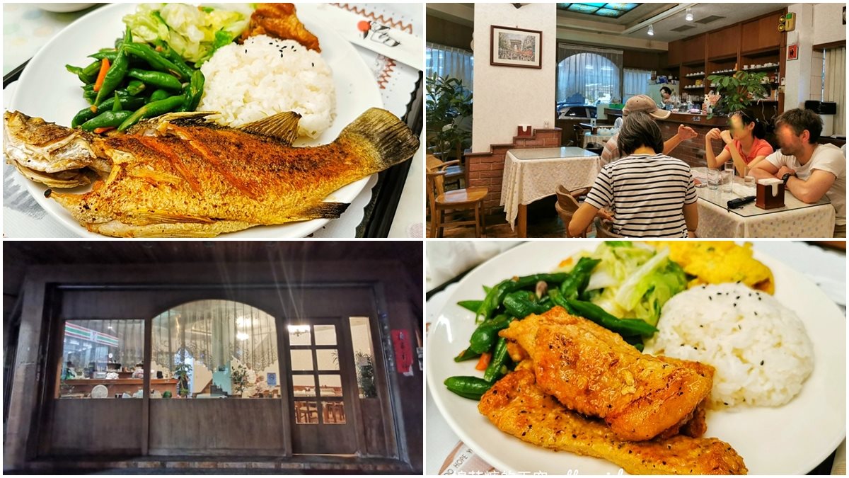 在地人才知！台中神祕老字號簡餐必點香煎鱸魚、半煎炸排骨，還附甜點、飲料