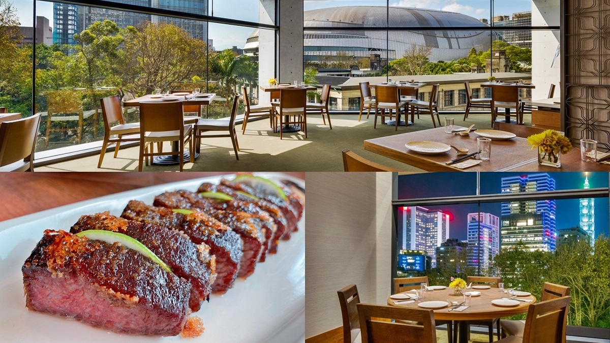 【新開店】台北最狂景觀餐廳！一次拍到101和大巨蛋，蜜糖牛排、威士忌雞湯都能吃