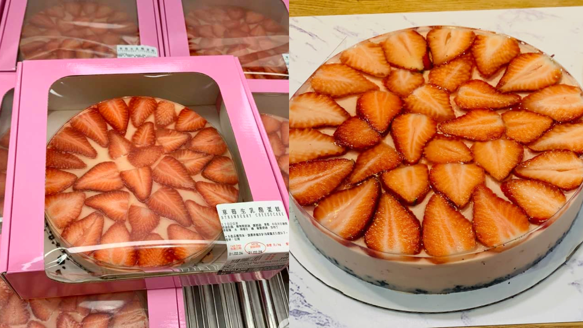 草莓控快衝好市多！浮誇系「草莓生乳酪蛋糕」400元有找，起司乳酪＋Oreo太邪惡