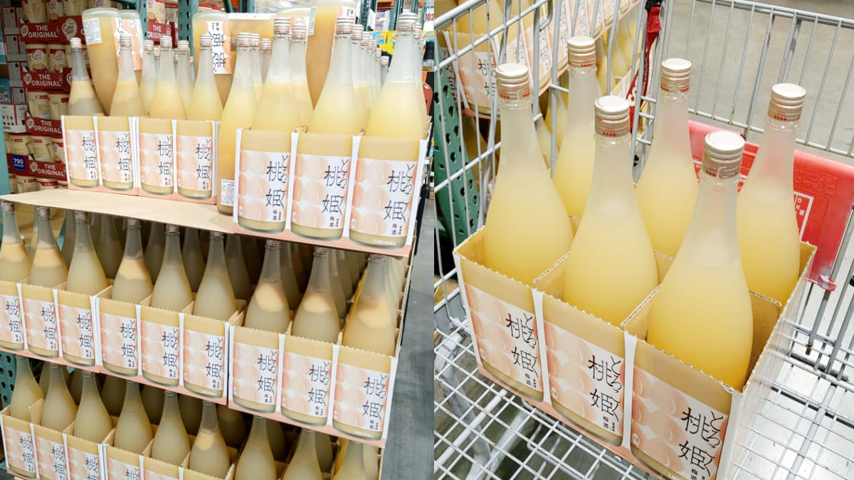 酒控先囤貨！好市多「桃姬梅酒」清爽酸甜超療癒，吃得到香甜桃子果肉