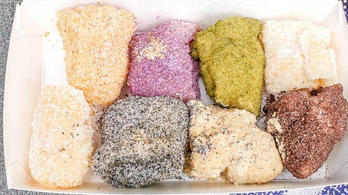 療癒感爆棚！台南彩虹白糖粿８口味任選，還有軟糯「麵茶燒麻糬」也必點