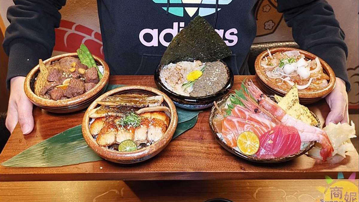 CP值爆表！台中超狂「５小丼」一次嘗炙燒星鰻、比目魚，澎派分量１碗只要150元