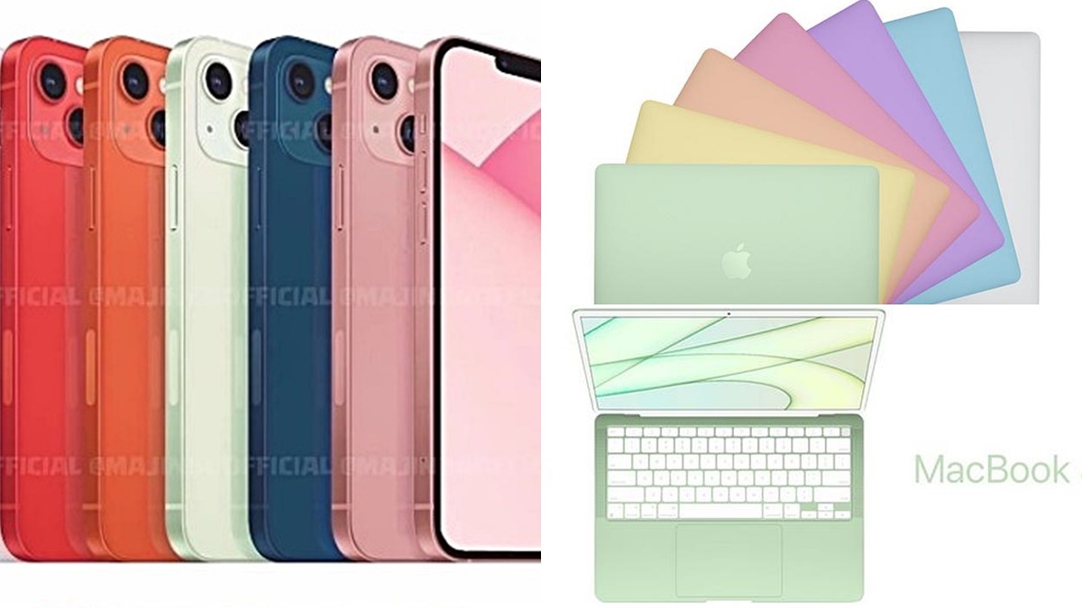 iPhone 13將有「７彩配色」！瀏海縮小、鏡頭不一樣，還有「彩虹筆電」出現了
