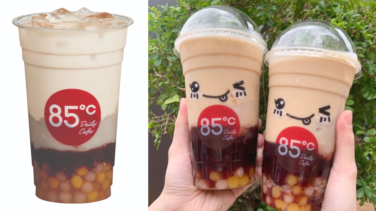 85度C最浮誇「爆料奶茶」全台新上市！３款鮮奶茶+雙色地瓜芋圓、紫米、芋泥１杯喝到飽
