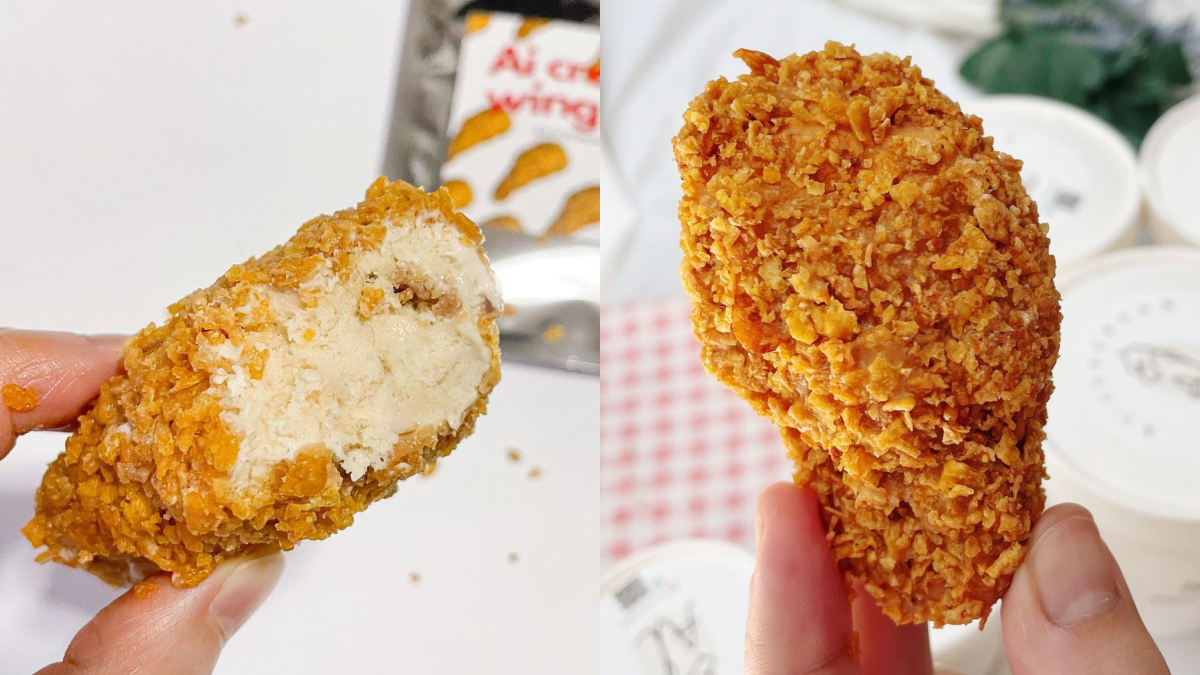 這不是炸雞！泰國「炸雞雪糕」酥脆外皮超擬真，「玉米片＋培根楓糖冰淇淋」沁涼爽口