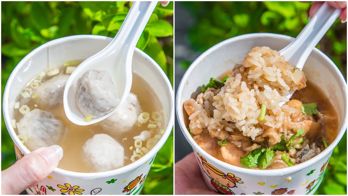 早起才吃得到！古早味油飯加自煮「豆腐泡」醬香十足，必搭鮮甜軟Q魚丸湯