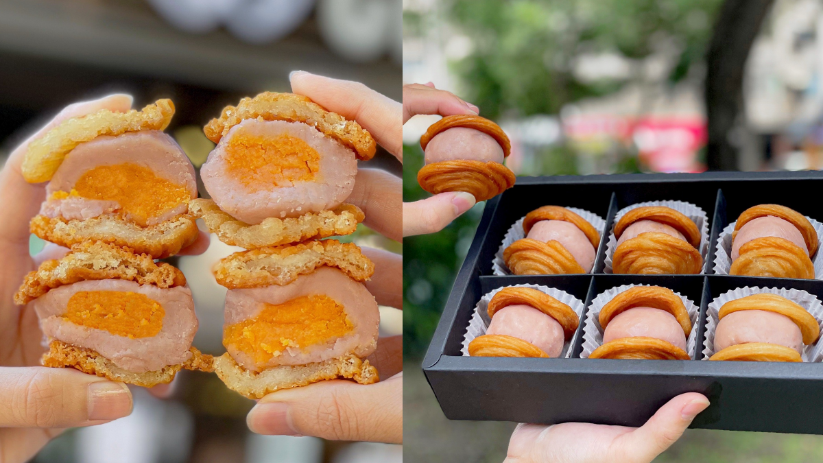 芋泥控暴動！Churros「吉那月餅」爆餡芋泥＋鹹蛋黃太邪惡，限時１週開賣