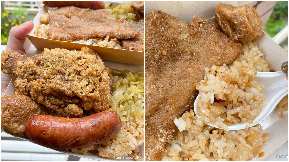 長榮學生最愛！台南古早味「蒜頭飯＋炸排骨」只要55元，35元炸雞腿也必點