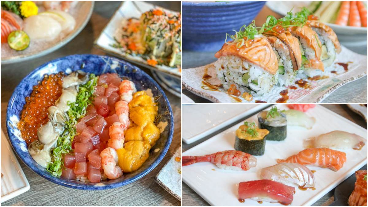 使用當季漁獲！台南隱藏版日料必點爆量「五鮮丼」，招牌握壽司爽嗑８種海味