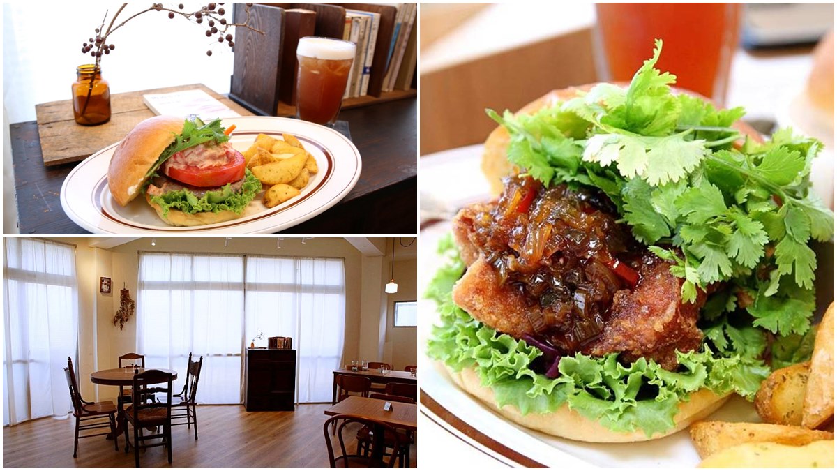 【新開店】漢堡控快嘗鮮！台中創意炸雞堡鋪滿滿香菜，再加醬香炒洋蔥超搭