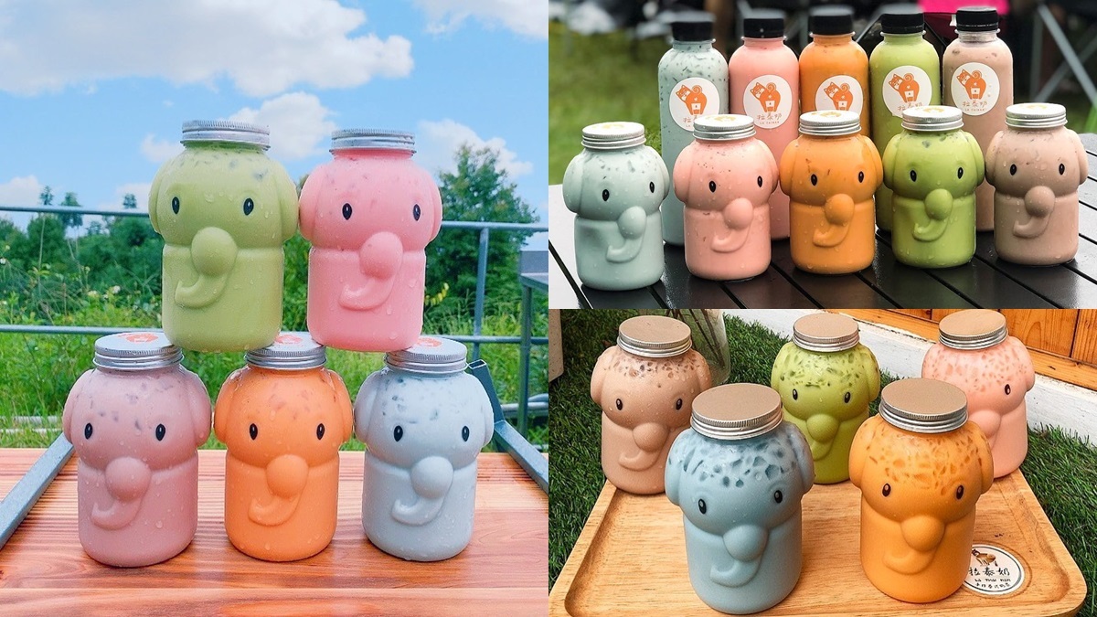 不只小鮮肉奶茶！最新台南「大象瓶泰奶」，粉紅蘇打、玫瑰奶等７種口味可喝