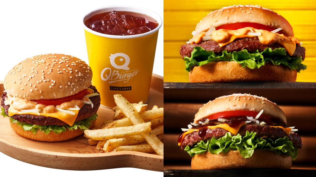 免費嗑厚牛堡！ Q Burger推２款「４盎司厚牛堡」，加碼濃郁HERSHEY’S可可飲