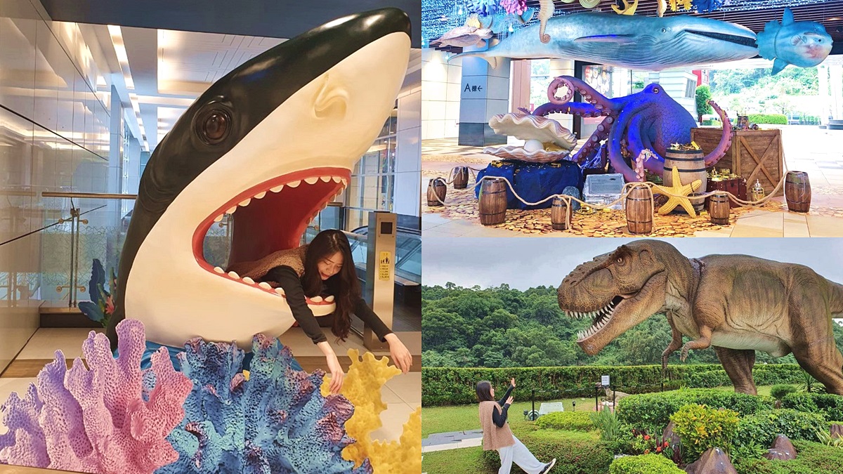 巨型章魚、鯨鯊出沒南港！全台獨創「深海歷險」互動樂園，還有高空暴龍可拍
