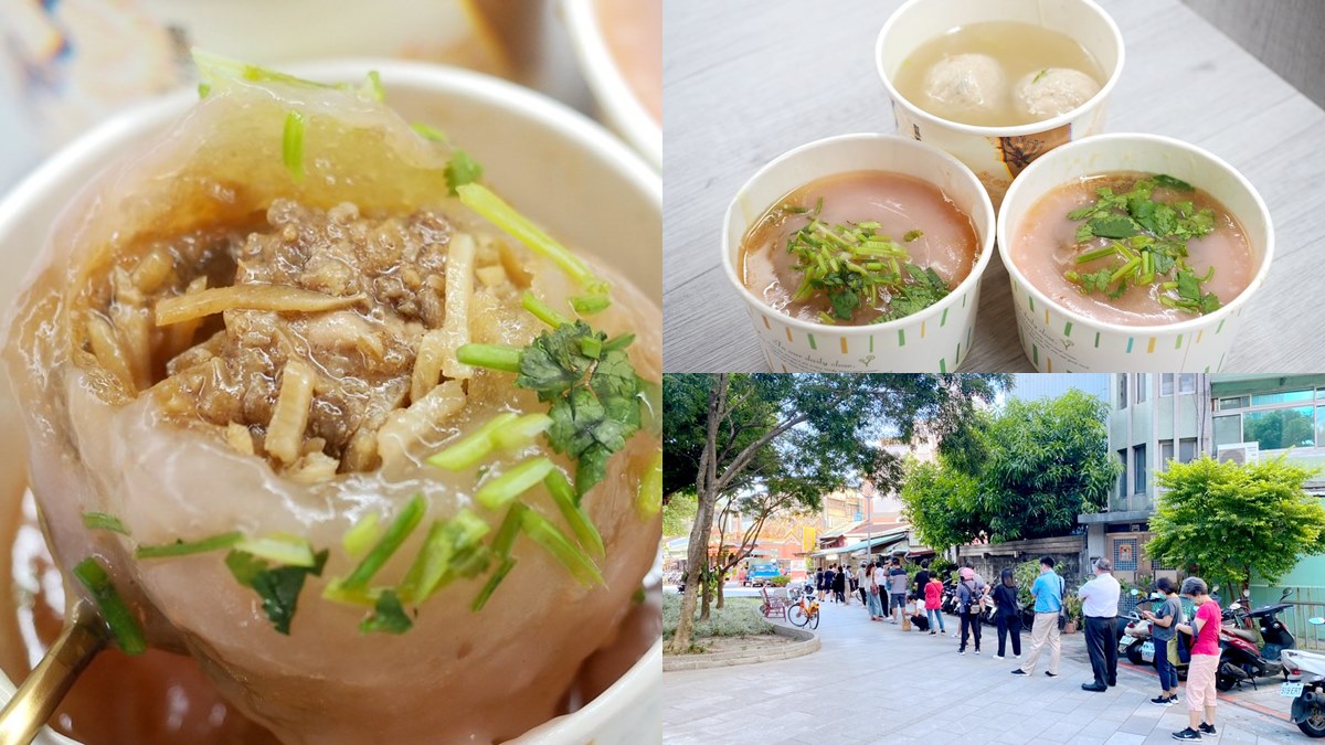 還沒開就有超長人龍！東區「高人氣肉圓」每天只賣３小時，皮薄料多會爆餡