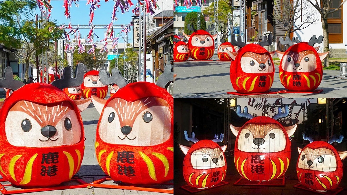 最正宗台版奈良「梅花鹿大道」！整群「小鹿不倒翁」排排站，晚上還會點燈