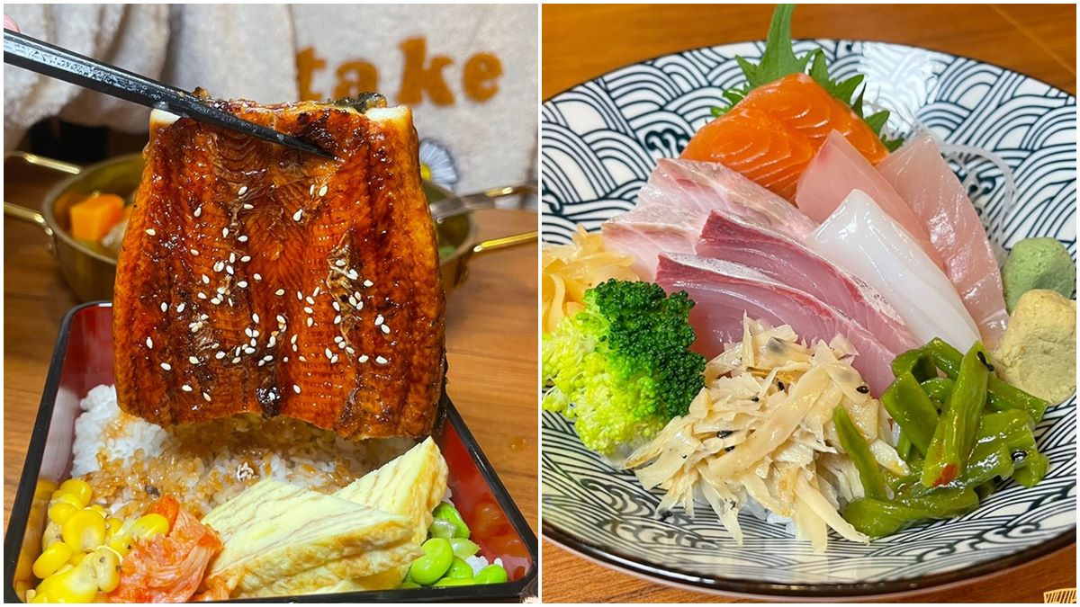 新竹佛心丼飯第２碗半價！鋪滿５種海鮮只要270元，超大片鰻魚丼也必點