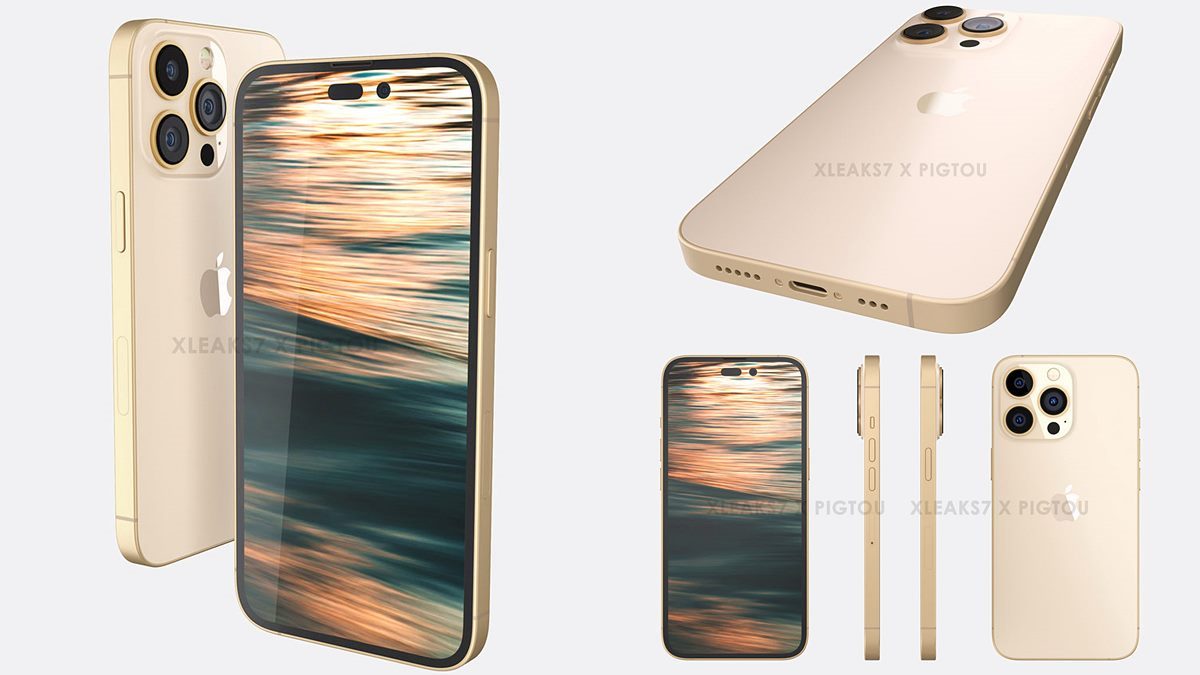 iPhone 14超美「奶茶金」將出現！剪掉瀏海實現全螢幕，相機規格也將大升級