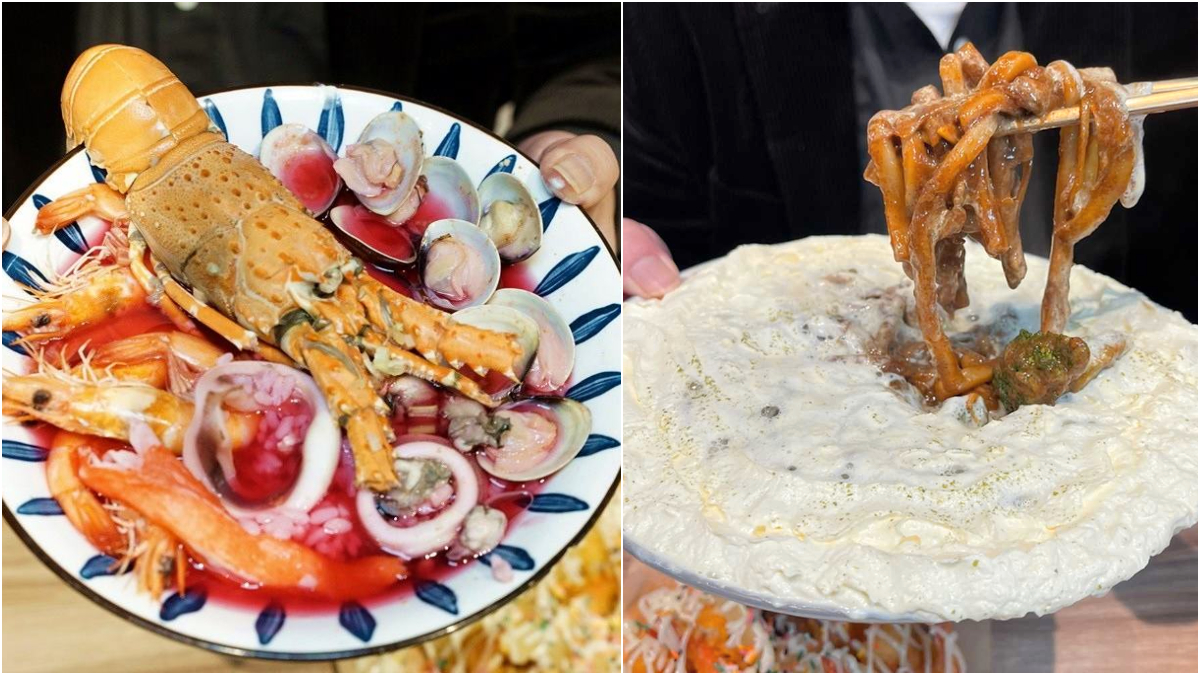 放整隻龍蝦！浮誇海鮮泡飯「火龍果湯頭」竟超唰嘴，還有邪惡「雲朵烏龍麵」