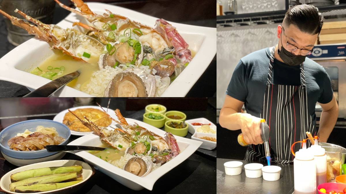 五星級主廚現場料理！「隱藏版海鮮粥」吃得到龍蝦、鮑魚，鮮蚵烘蛋厚實鬆軟